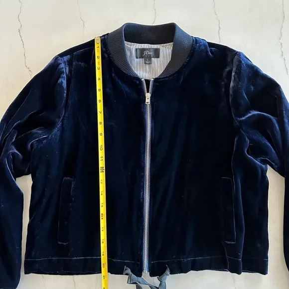 NWTs J Crew Velvet Bomber Jacket - Picture 12 of 16